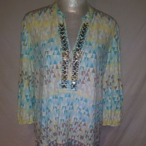 Valerie Stevens VNeck 3/4 sleeves Shirt Size 16